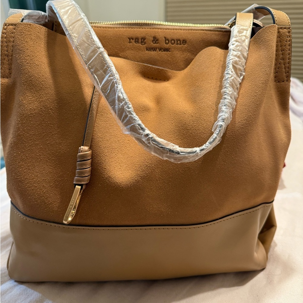 Rag & Bone Tan Leather Tote Bag